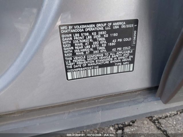 1V2VMPE84PC037142 Volkswagen Id.4 Pro/pro S