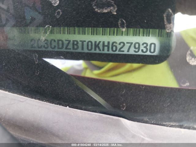 2C3CDZBT0KH627930 Dodge Challenger R/t