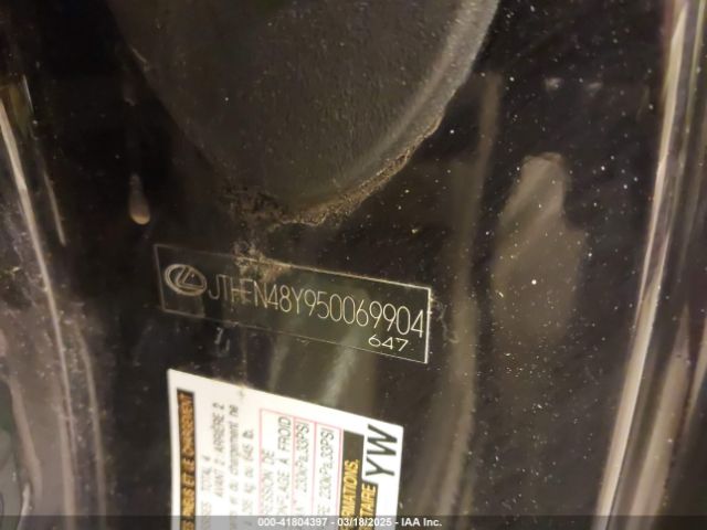 2005 LEXUS SC 430 JTHFN48Y950069904 Photo 8