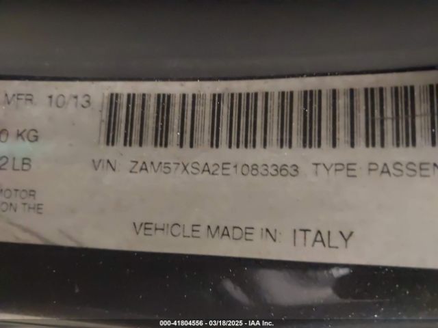 ZAM57XSA2E1083363 Maserati Ghibli