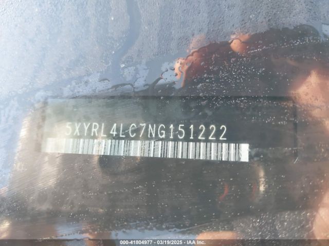 5XYRL4LC7NG151222 KIA SORENTO S