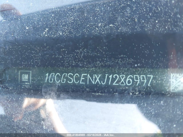1GCGSCENXJ1286997 Chevrolet Colorado Lt