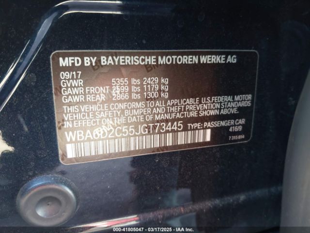 2018 BMW 640I GRAN COUPE WBA6D2C55JGC73445 Photo 8