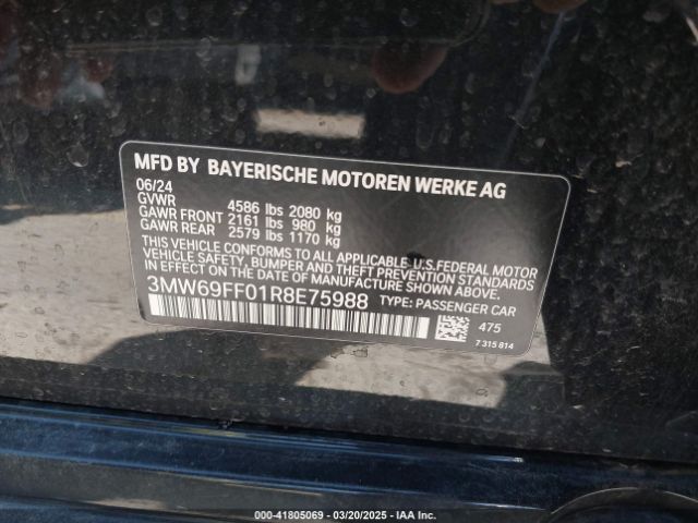 2024 BMW 3 SERIES 3MW69FF01R8E75988 Photo 8