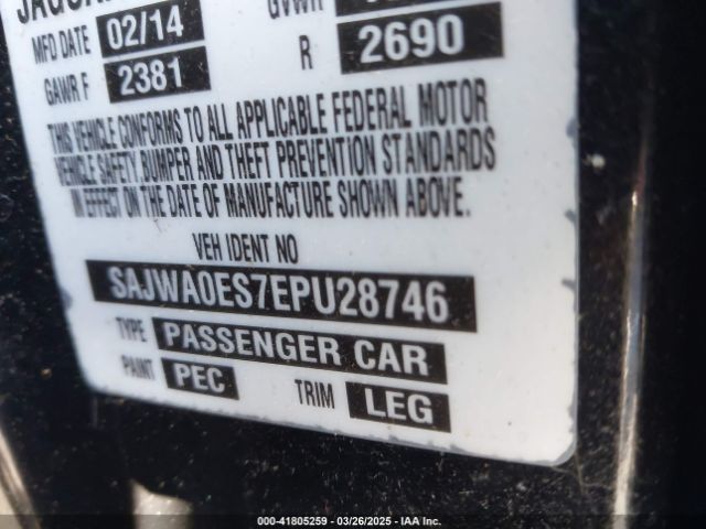 2014 JAGUAR XF SAJWA0ES7EPU28746 Photo 8