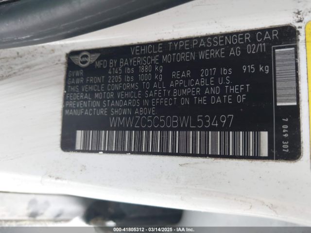 2011 MINI COOPER S COUNTRYMAN WMWZC5C50BWL53497 Photo 8