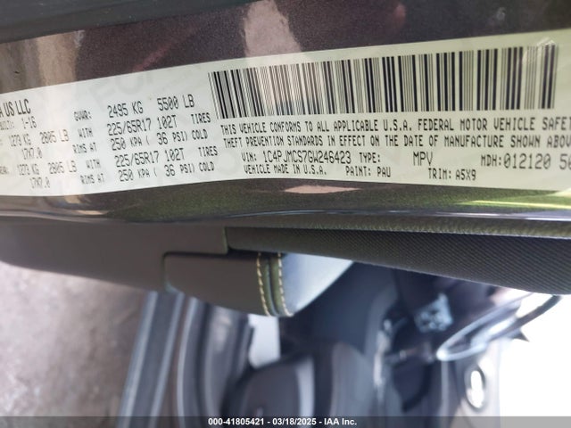 1C4PJMCS7GW246423 Jeep Cherokee Latitude