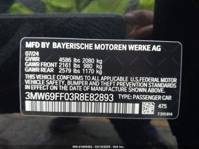 3MW69FF03R8E82893 BMW 3 Series 330i