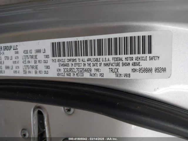 3C6UR5CL7EG254020 RAM 2500 Tradesman