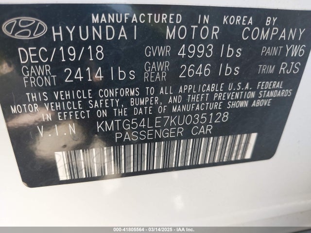 KMTG54LE7KU035128 Genesis G70 3.3t Advanced