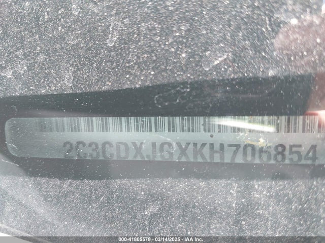 2C3CDXJGXKH706854 Dodge Charger Sxt Awd