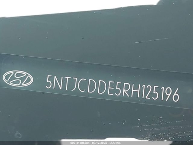 5NTJCDDE5RH125196 Hyundai Santa Cruz Sel