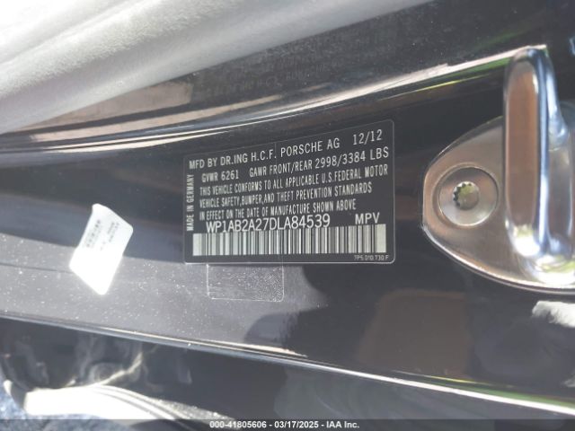 2013 PORSCHE CAYENNE WP1AB2A27DLA84539 Photo 8