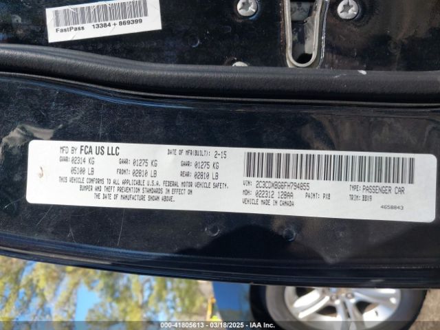 2C3CDXBG6FH794855 Dodge Charger Se