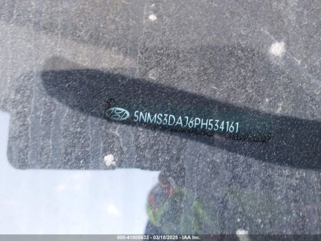 5NMS3DAJ6PH534161 Hyundai Santa Fe Sel