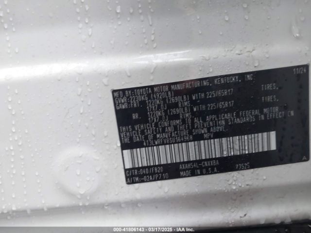 4T3LWRFV8SU164968 Toyota Rav4 Hybrid Le