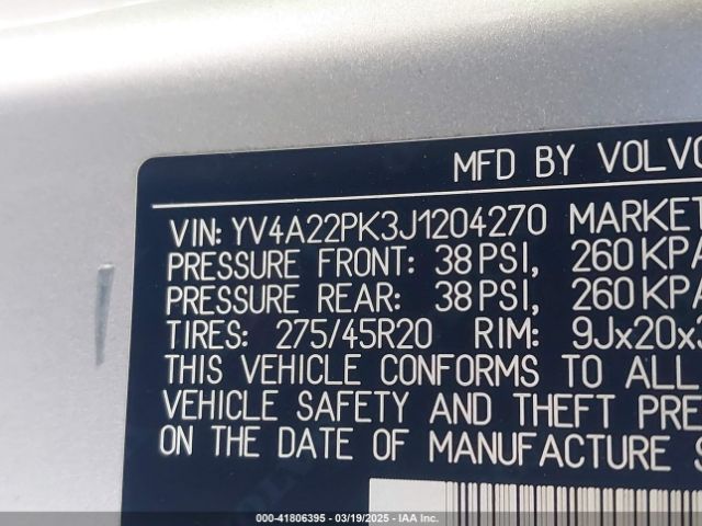 YV4A22PK3J1204270 Volvo Xc90 T6 Momentum