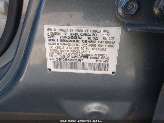 2008 ACURA MDX 2HNYD28298H525097 Photo 8