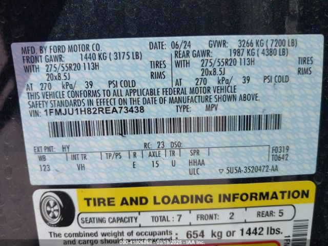 1FMJU1H82REA73438 Ford Expedition Xlt