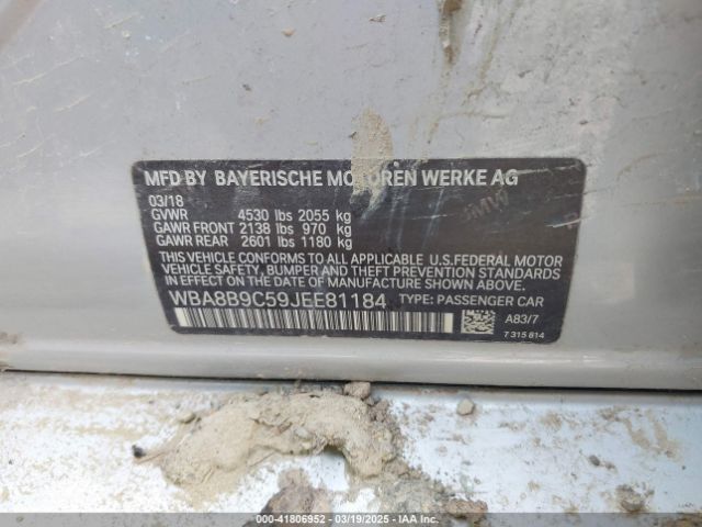 WBA8B9C59JEE81184 BMW 330I