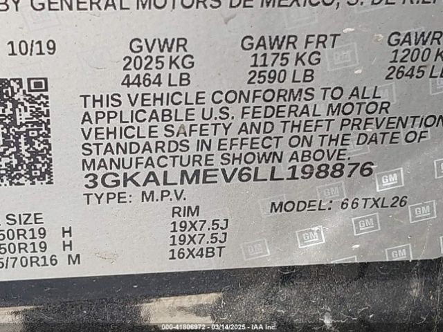 2020 GMC TERRAIN 3GKALMEV6LL198876 Photo 8