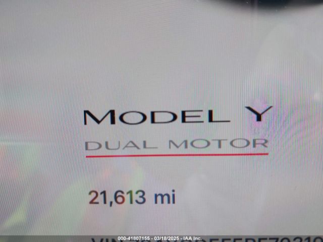 7SAYGDEF5PF793197 Tesla Model Y Performance Dual Motor All-wheel Drive