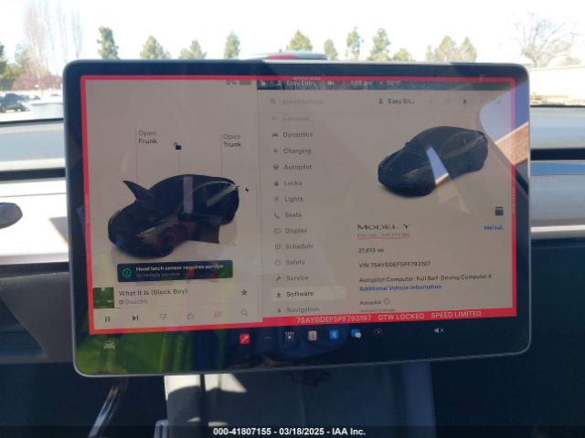7SAYGDEF5PF793197 Tesla Model Y Performance Dual Motor All-wheel Drive