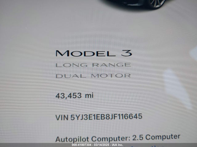 2018 TESLA MODEL 3 5YJ3E1EB8JF116645 Photo 6
