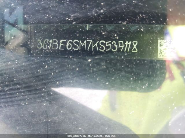 3G1BE6SM7KS539118 Chevrolet CRUZE LT
