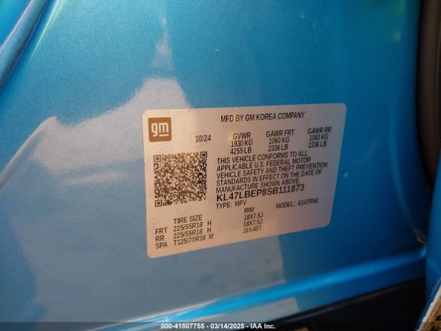 KL47LBEP8SB111873 Buick Envista Sport Touring Fwd