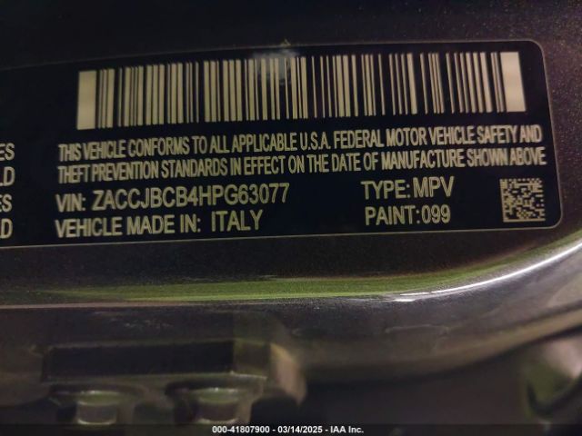 ZACCJBCB4HPG63077 Jeep Renegade Trailhawk 4x4