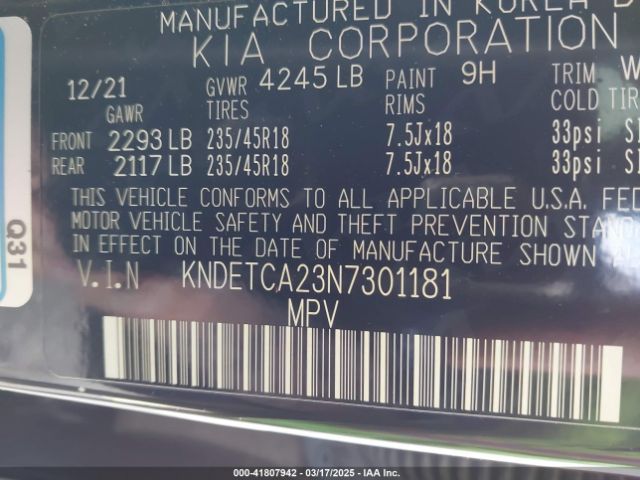 2022 KIA SELTOS KNDETCA23N7301181 Photo 8