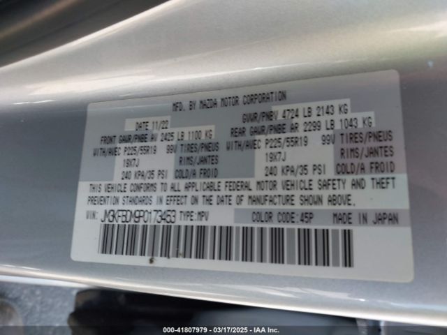 JM3KFBDM9P0173453 Mazda Cx-5 2.5 S Premium