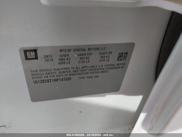1G1ZE5ST1HF141528 Chevrolet MALIBU 1LT