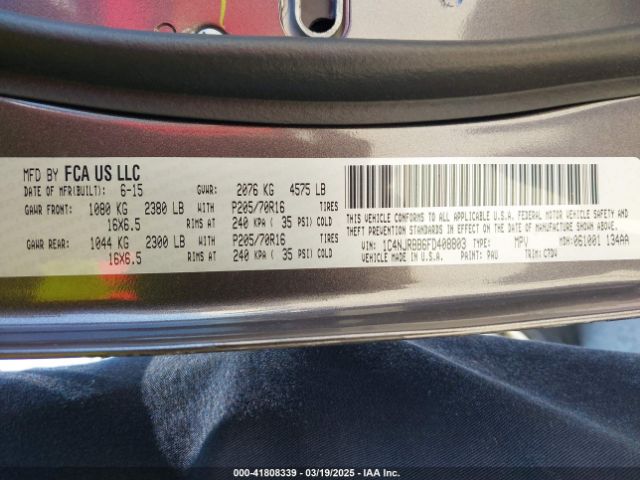 1C4NJRBB6FD408803 Jeep Patriot Sport