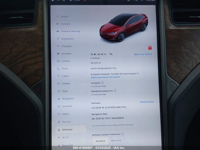 5YJXCBE23KF207739 Tesla Model X 100d/75d/long Range