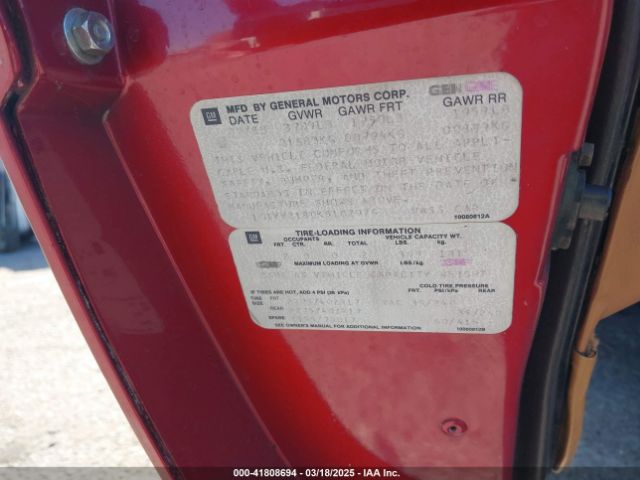 1989 CHEVROLET CORVETTE 1G1YY2180K5102974 Photo 8