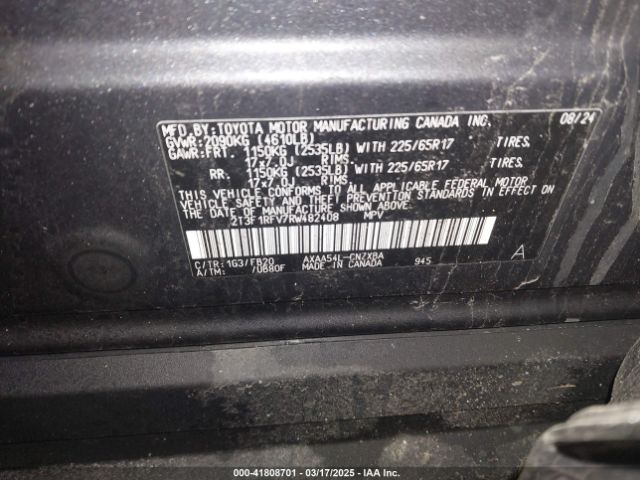 2T3F1RFV7RW482408 Toyota RAV4 LE