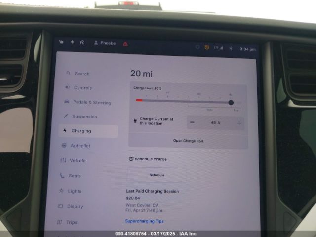 5YJXCBE29LF283760 Tesla Model X Long Range Dual Motor All-wheel Drive/long Range Plus Dual Motor All-wheel Drive