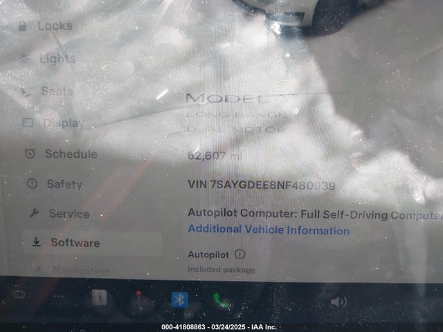 2022 TESLA MODEL Y 7SAYGDEE8NF480939 Photo 6
