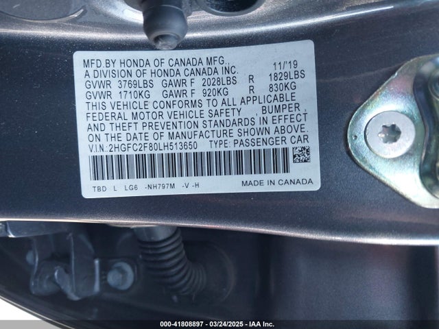 Honda Civic Sport 2020 2HGFC2F80LH513650 Image 9