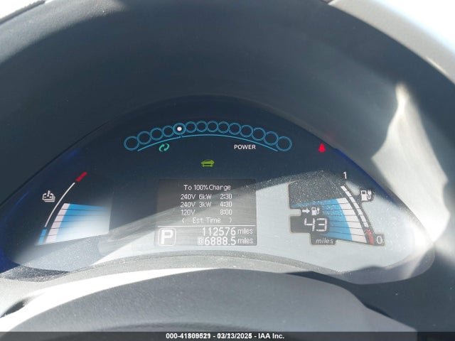 Aukcja sprzedaży 2013 Nissan Leaf Sv, vin: 1N4AZ0CP4DC402567, numer aukcji: 41809521