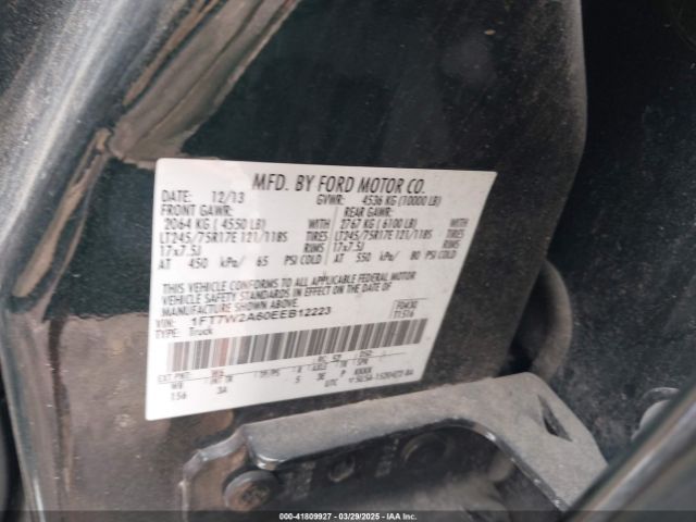 1FT7W2A60EEB12223 Ford F-250 Xlt