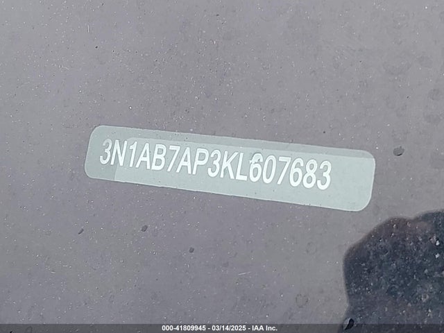 Nissan SENTRA SV 2019 3N1AB7AP3KL607683 Image 9