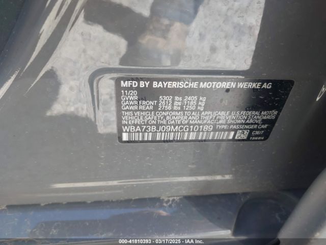 WBA73BJ09MCG10189 BMW 540i Xdrive