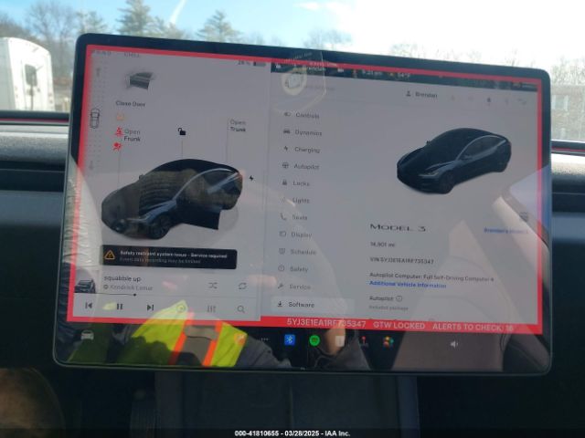 5YJ3E1EA1RF735347 Tesla Model 3 Long Range Dual Motor All-wheel Drive/rear-wheel Drive