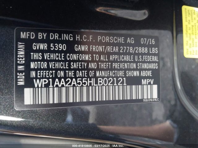 2017 PORSCHE MACAN WP1AA2A55HLB02121 Photo 8