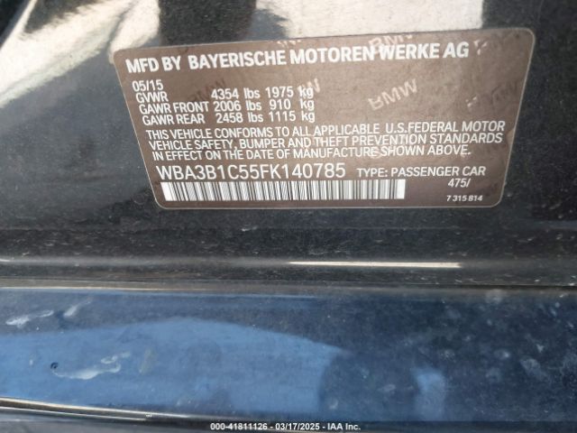 WBA3B1C55FK140785 BMW 320i