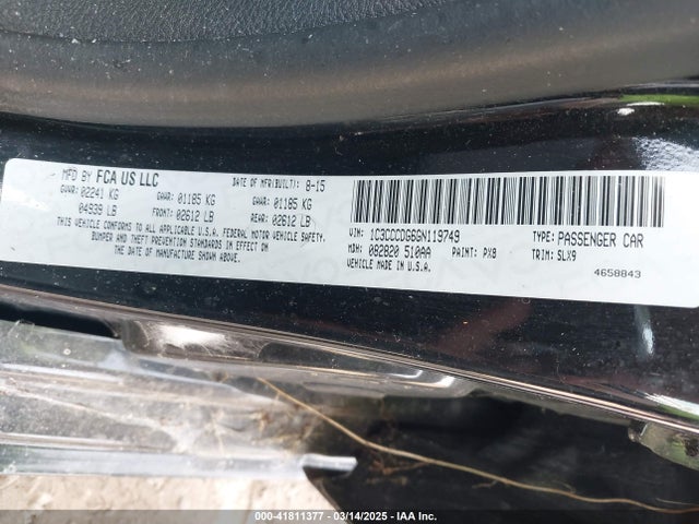 Chrysler 200 S 2016 1C3CCCDG6GN119749 Image 9
