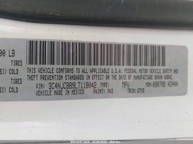 3C4NJCBB9LT118042 Jeep Compass Altitude Fwd